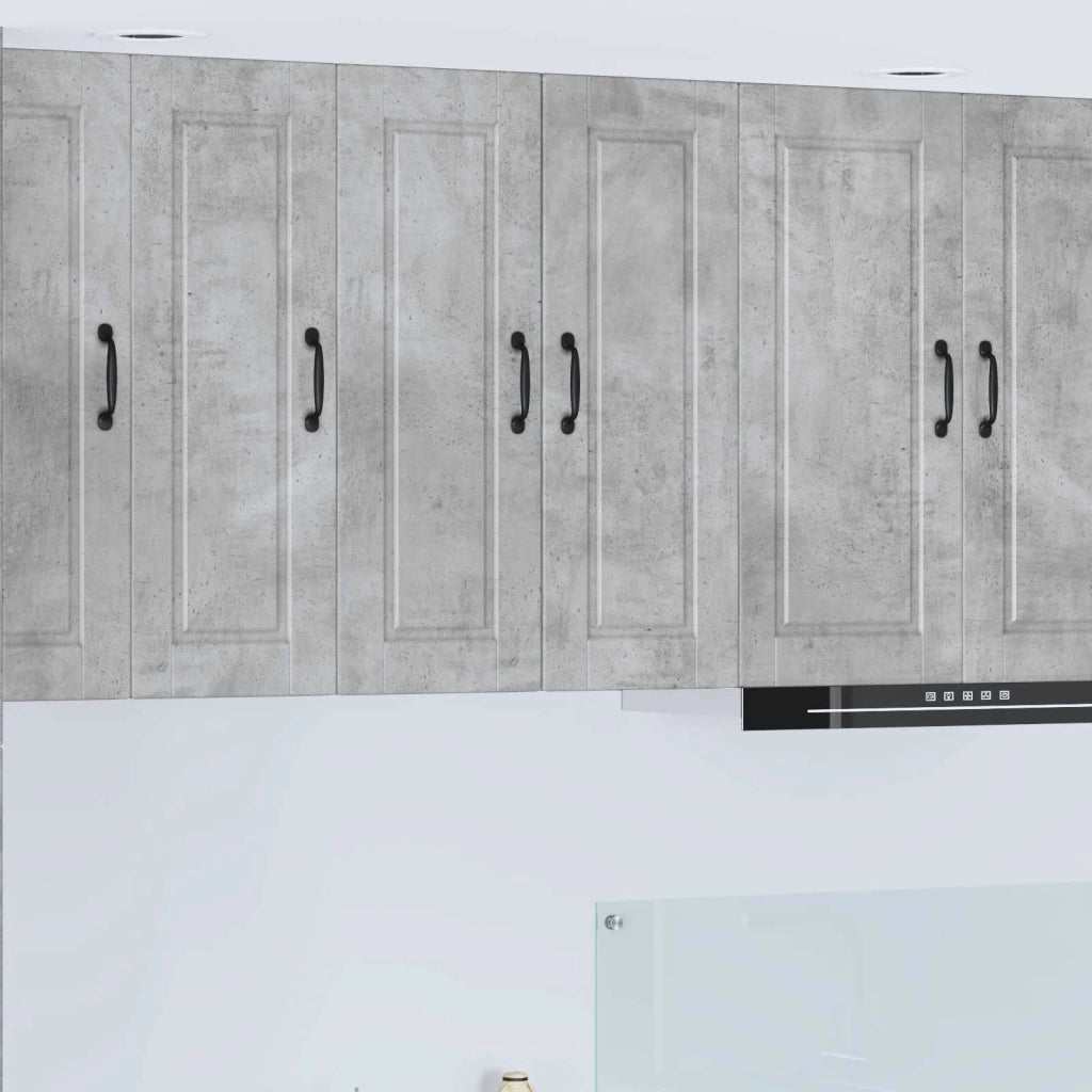 Armadietto a muro PORTO 2 pcs Grigio cemento 30 x 31 x 80 cm