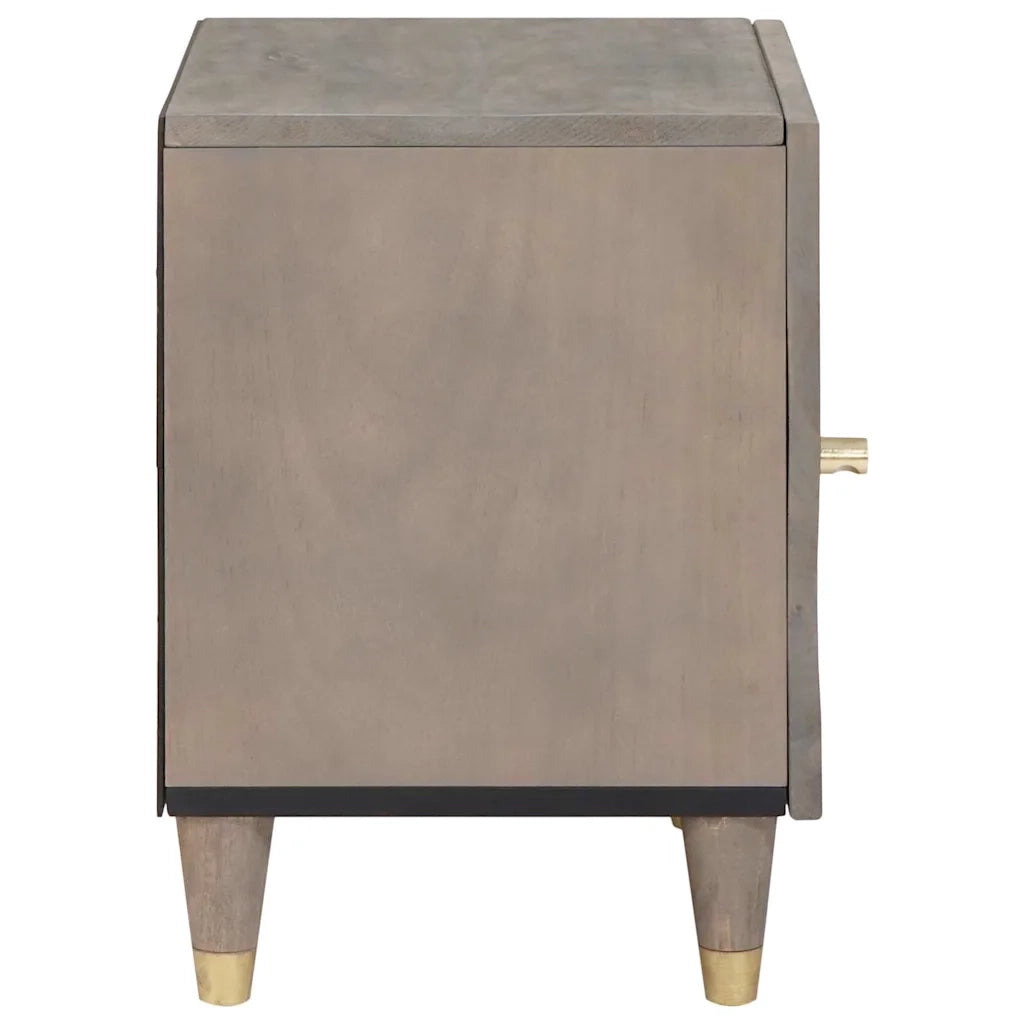 Comodino con porta Grigio 40 x 33 x 46 cm 4018768