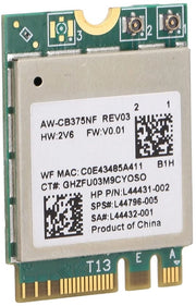 Carta di rete wireless M.2 - Connessione affidabile - Bluetooth 5.0 - Adatto per PC - 2,4/5,0 GHz