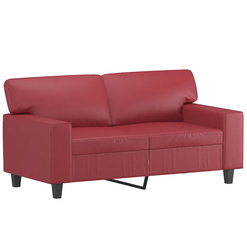 Divano a 2 Posti Rosso Vino 120 cm in Similpellecod mxl 87868