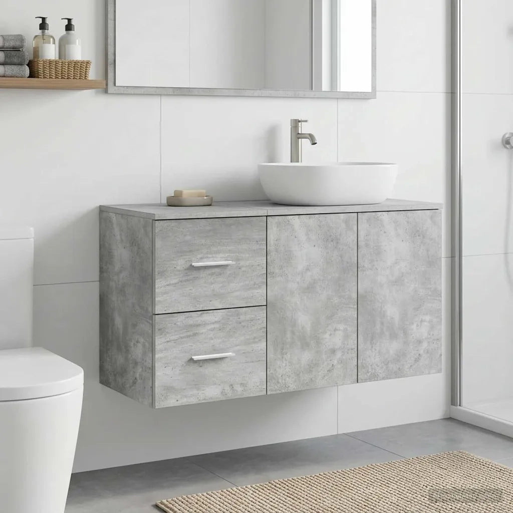 Armadio Bagno In-between Grigio Cemento 30 x 44,5 x 50 cm 890377