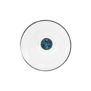Bilia Caleido Set di 4 Tumbler in Vetro Borosilicato Soffiato a Mano, Motivo Sfera Effetto Cielo Stellato Colore Blu, Design Elegante e Funzionale