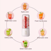 Mini-mixer portatile 500 ml per smoothie e shake - centrifuga per succhi di frutta e verdura per blending effettivo in movimento personale