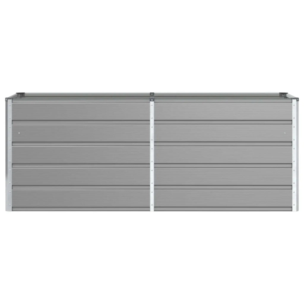 Fioriera | Cassetta per fiori | Vaso Grigio chiaro 195 x 50 x 75 cm Acciaio zincato