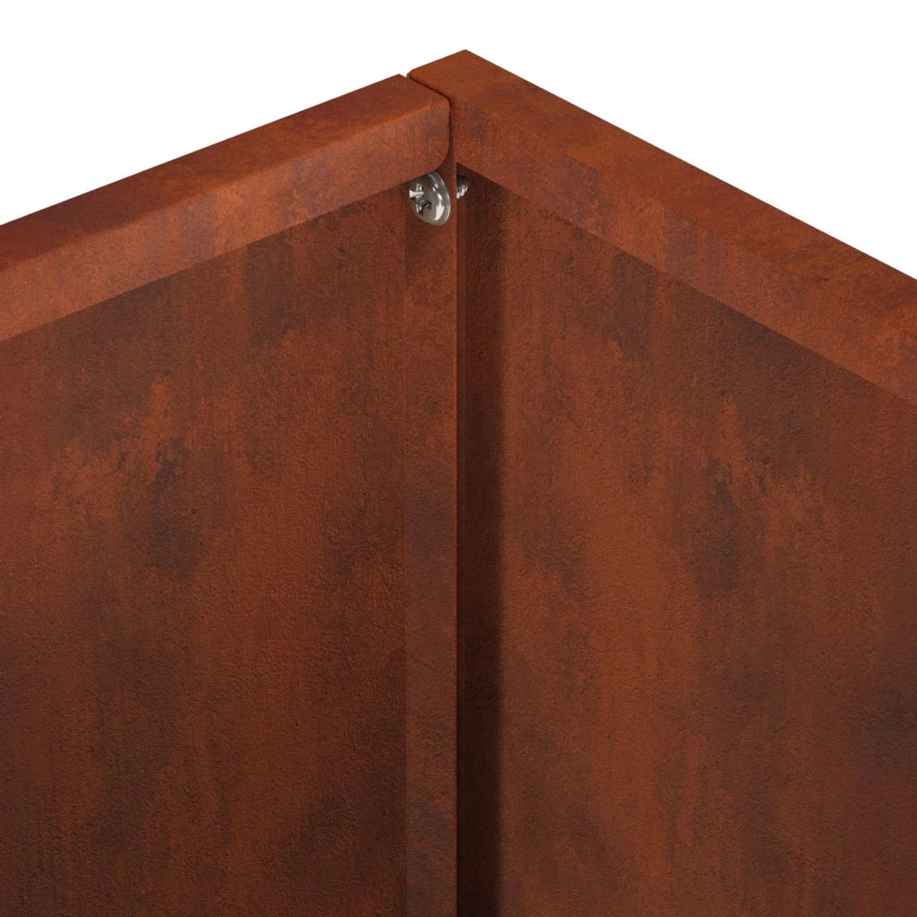 Vaso da giardino Ruggine 40 x 30 x 30 cm Acciaio Corten 8005202