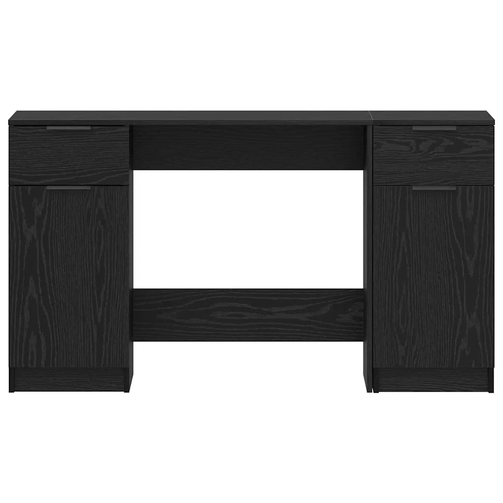 vidaXL Scrivania Rovere nero 133 x 50 x 75 cm Legno multistrato