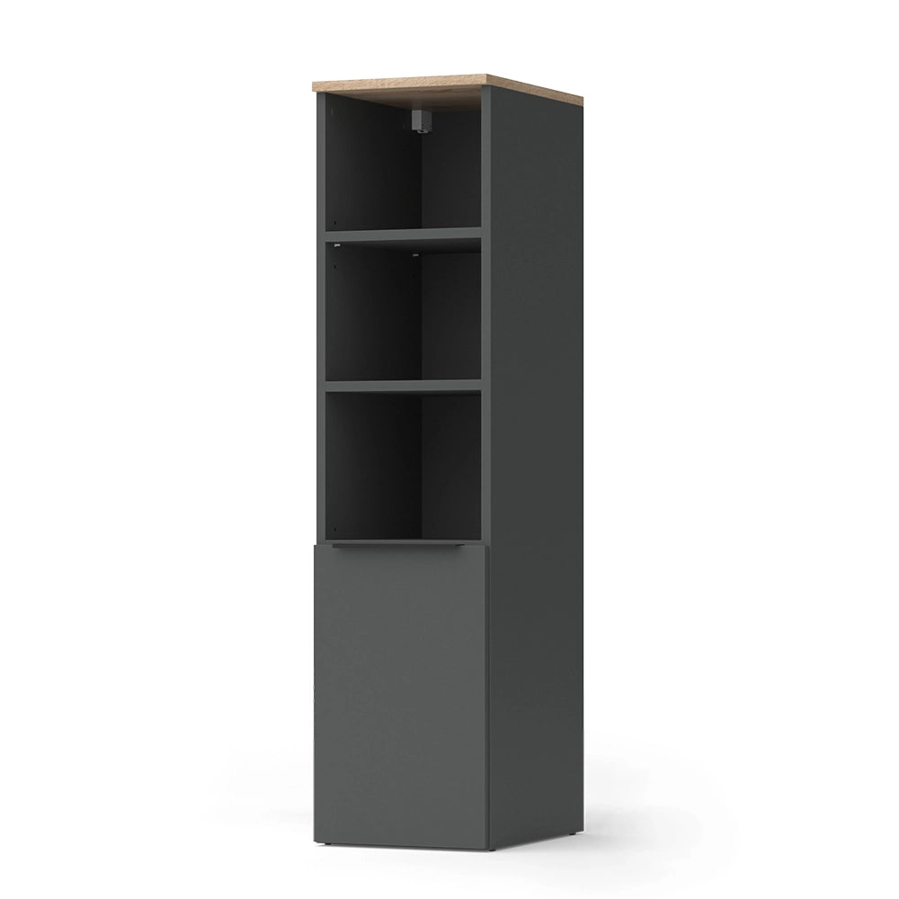 Vicco Armadio universale Antracite/Sonoma 30.2 x 120 cm con una porta