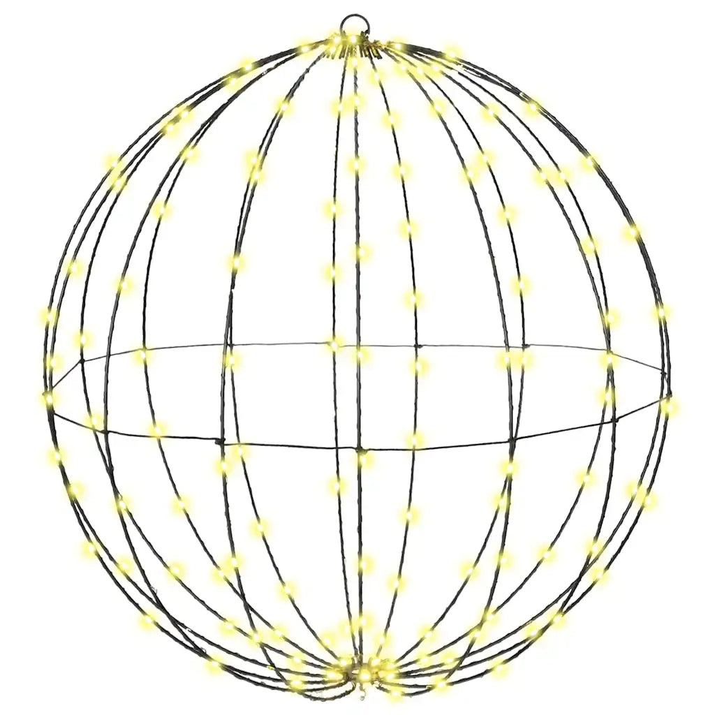 Palla con 192 LED Bianco caldo 59,5 x 59,5 x 63 cm Metallo 42019108