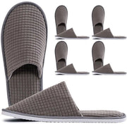 Slipperie per Ospiti - Fatto di Tessuto Terry - Ideale per Spa e Casa - XX-Large XX-Narrow - Colore Grigio