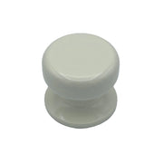Pomolo fisso per porta SAGUATTI 875/70KB in alluminio bianco lucido