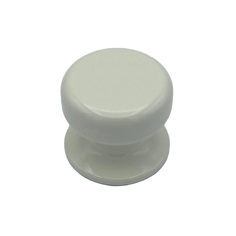 Pomolo fisso per porta SAGUATTI 875/70KB in alluminio bianco lucido