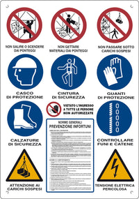cartello cantiere 12 simboli 80x60 cm cod:ferx.8831