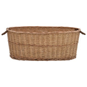 Cesta per Legna con Maniglie 88x57x34cm Salice Naturale 286984