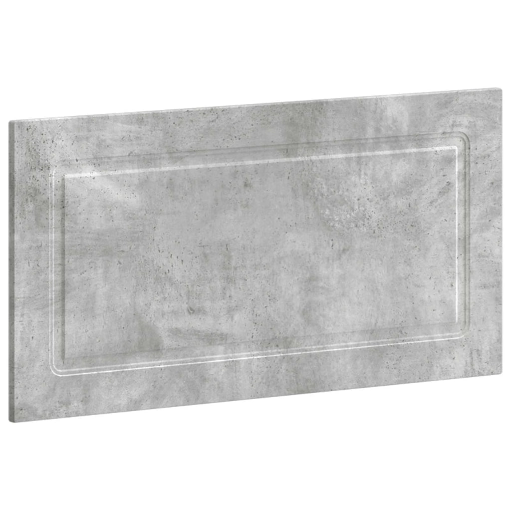 Testiera da Muro UTRECHT Grigio Cemento Legno ingegnerizzato 897858