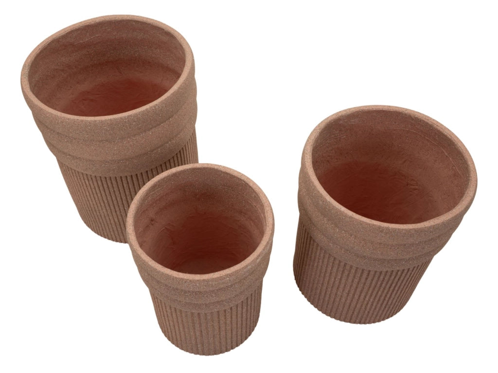 Cachepot da Esterno Colombia Tris Ø41,5x50 cm in Resina Rosso