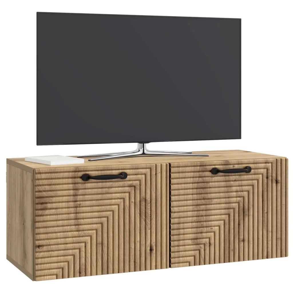 Mobile Porta TV da Muro Rovere Artigianale 78,5 x 31 x 30 cm