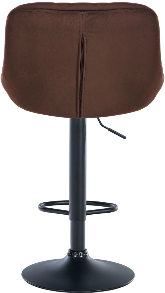 2er Set Barhocker Lazio Samt schwarz
