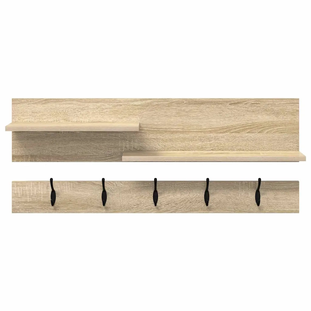 Appendiabiti a muro Rovere Sonoma 90 x 15 x 36 cm 874421