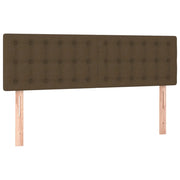 Testiera | Testata Marrone Scuro 144x5x78/88 cm in Tessuto