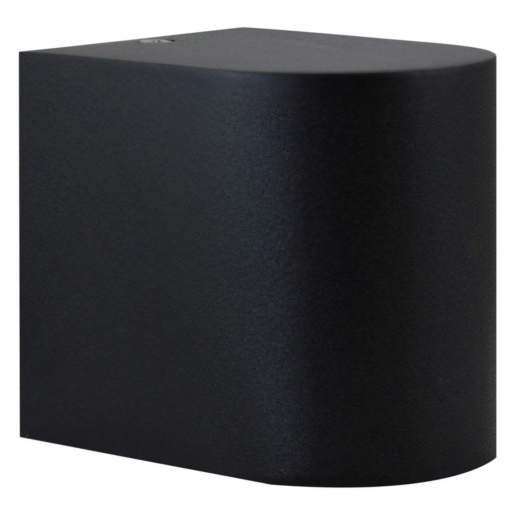 Applique esterna Boston 1xGU10 nera ovale IP44 Polux