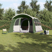 Tenda Familiare  con Finestre Tunnel Verde per 8 Persone Impermeabile