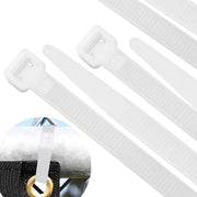 20 cavi a strappo - 300mm x 12mm - resistenza al trascinamento 110 kg - nylon bianco