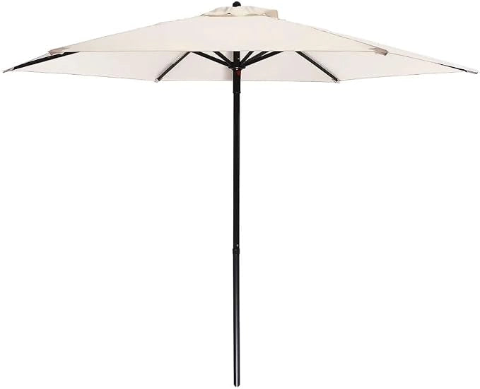Ombrellone da Giardino Ø230 cm Colore Ecru con Struttura in Acciaio e Telo Impermeabile in Poliestere