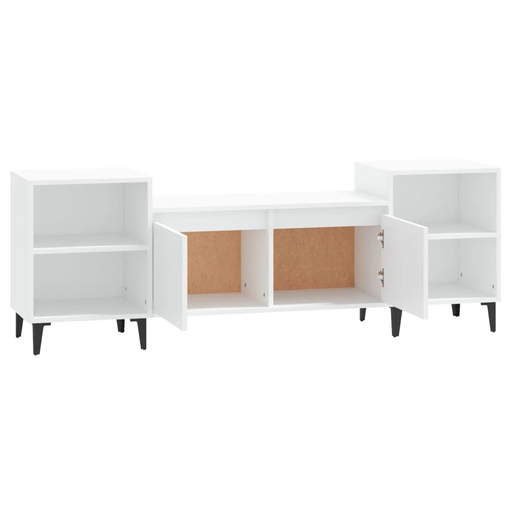 Mobile Porta TV-Credenza TV Bianco 160x35x55 cm in Legno Multistrato