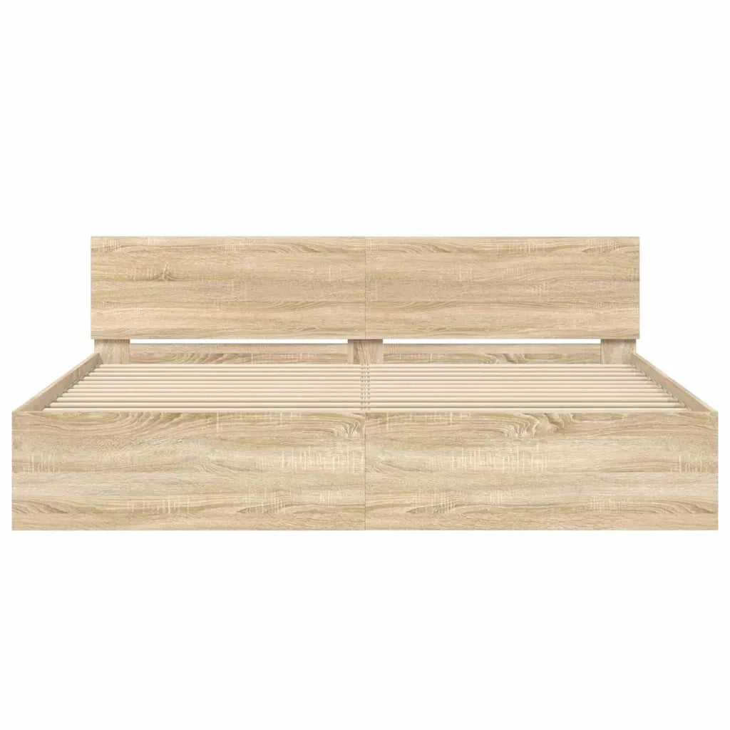 Struttura del letto Sonoma 193 x 203 cm Legno ingegnerizzato 3402862