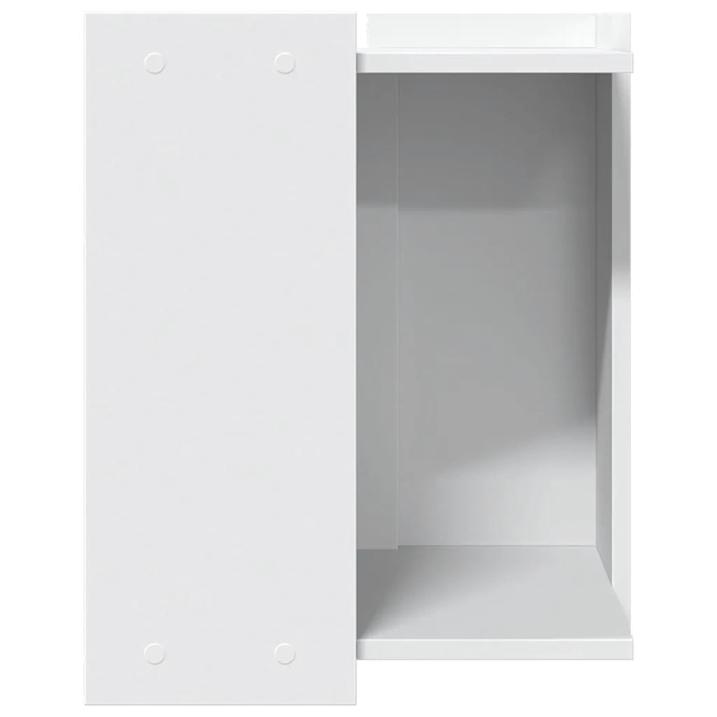 Recinto per Lettiera per Gatti Bianco 80x50x45 cm in Truciolato CFW7109498