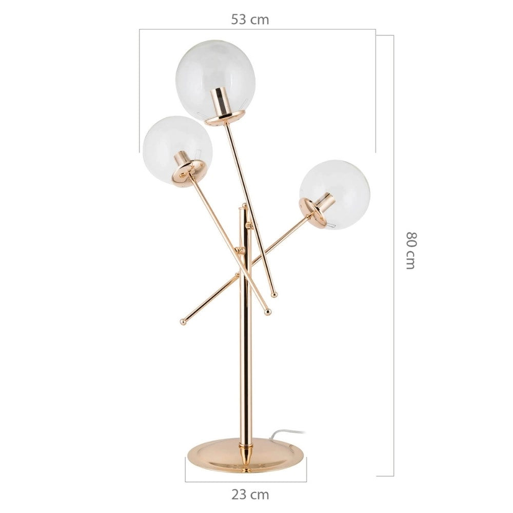 Lampada da tavolo oro 53x80 cm