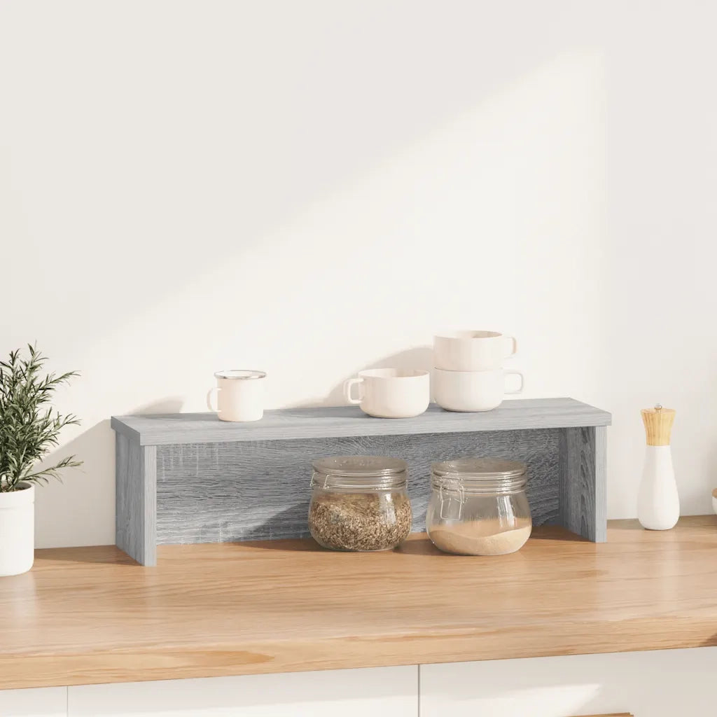 Scaffale da Cucina Impilabile Grigio Sonoma 50x15x16 cm CFW9778244