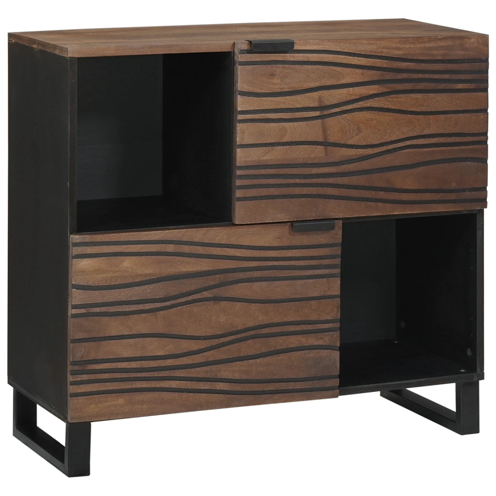 Mobile 80x33.5x75 cm Legno Solido Mango