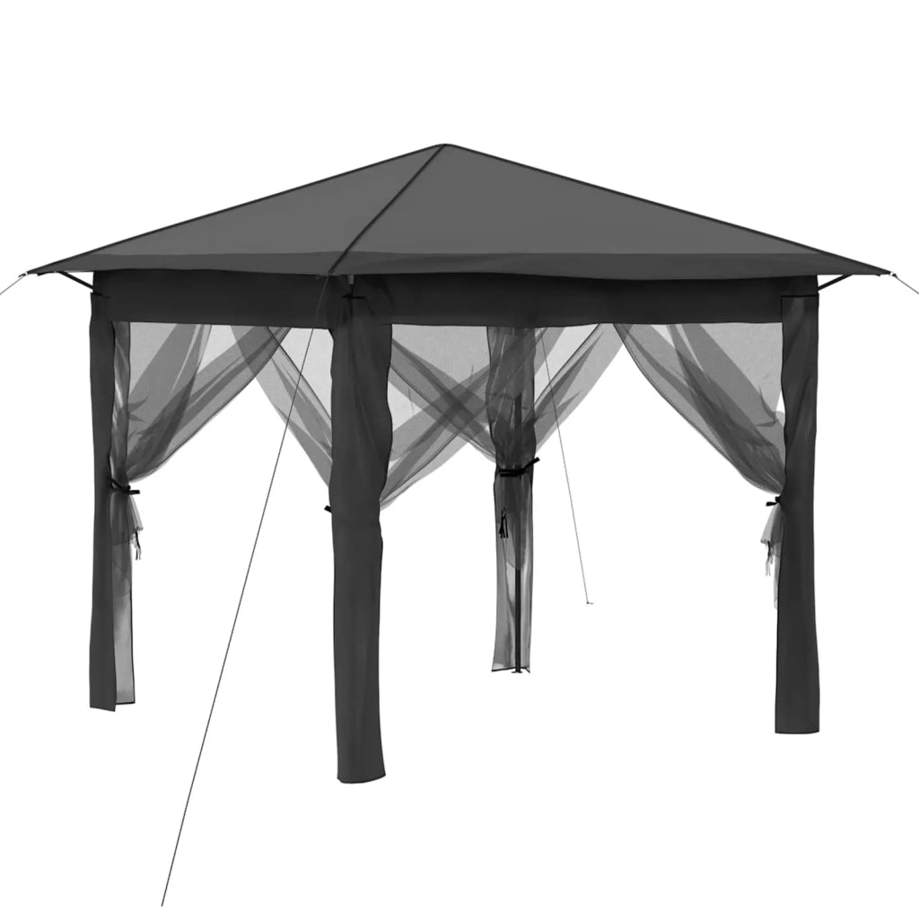 Gazebo con 4 Pareti 2,6 x 2,6 m Grigio chiaro e Antracite 42036806