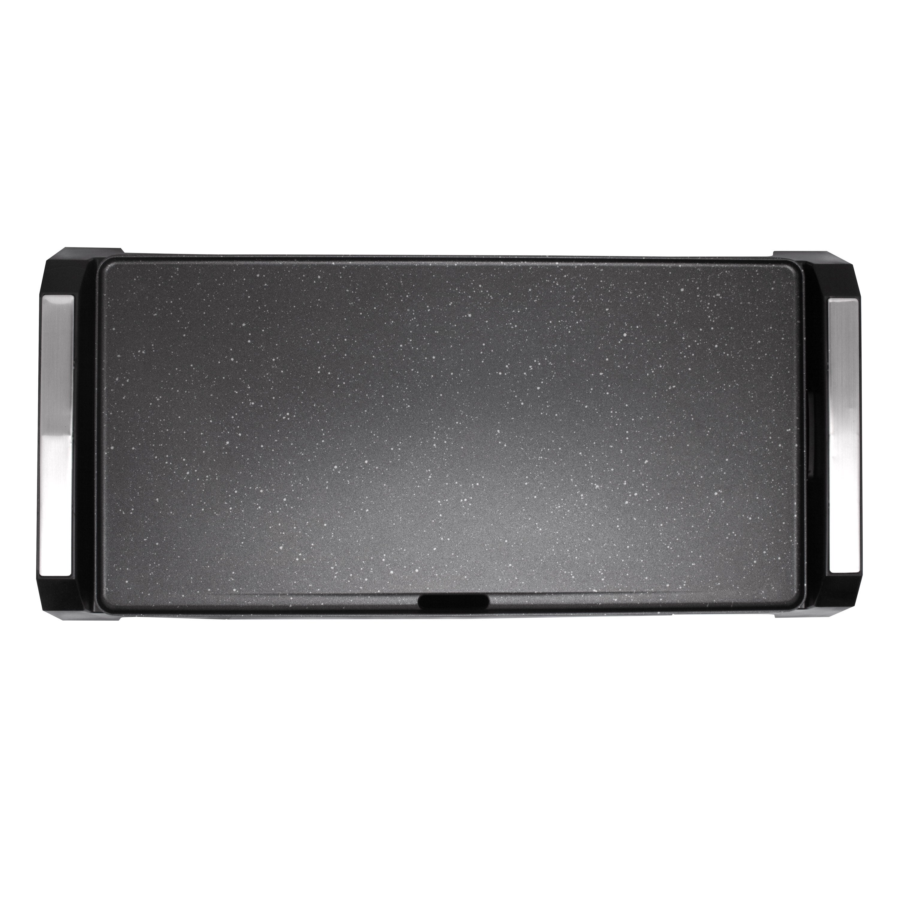 SOGO Griglia Elettrica da Tavolo 2200W Antiaderente con Termostato e Vassoio Olio