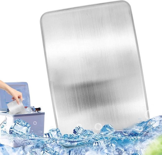 Elementi di raffreddamento a piatto per frigorifero - Batterie di raffreddamento ricaricabili - Box di cristalli di ghiaccio portatile - Conserve alimenti con eleganza Elementi di raffreddamento a piatto