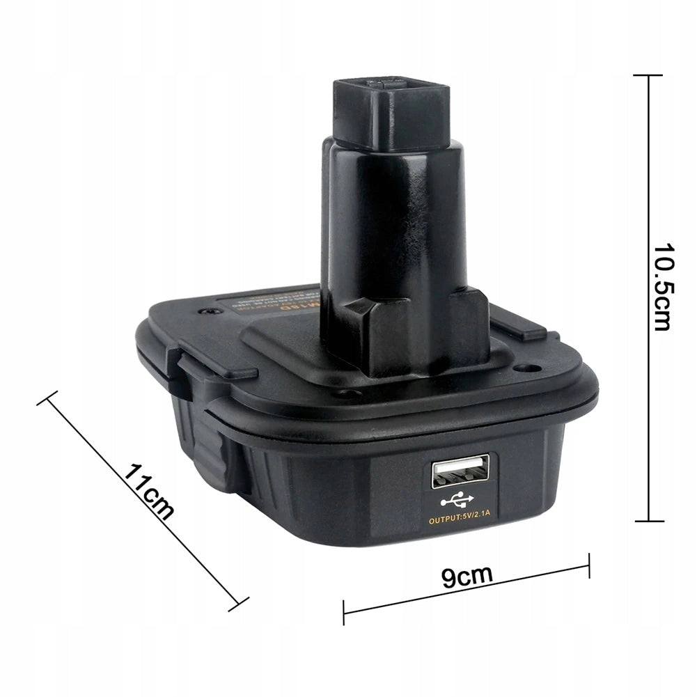 Adattatore per Batterie Dewalt e Milwaukee 18V DM18D – Compatibile con Utensili Dewalt 18V | Facile Montaggio