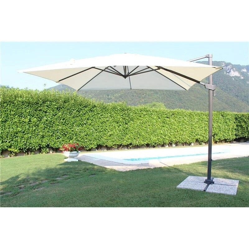 OMBRELLONE NEWTON CON TELO ECRÙ 2 X 3 MT