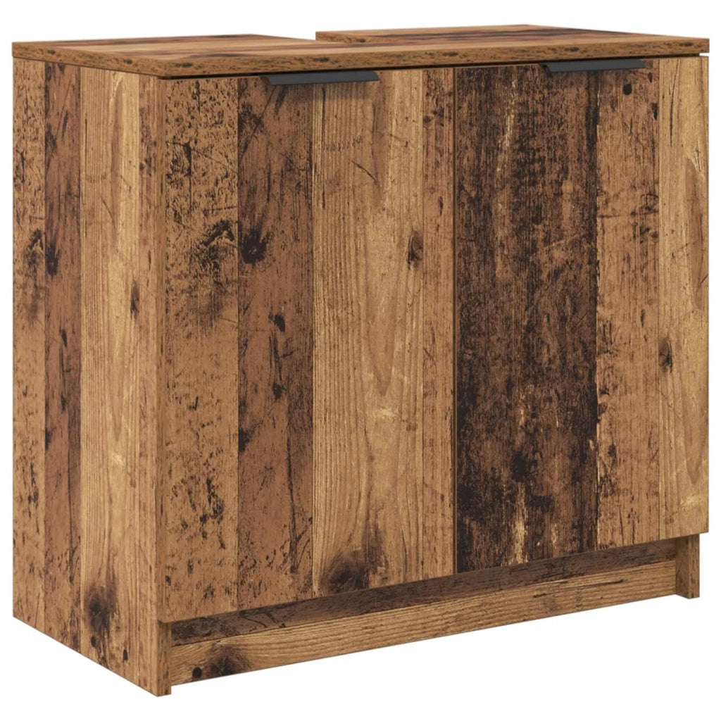 Mobile da Bagno con porta Legno vecchio 64,5 x 33,5 x 59 cm