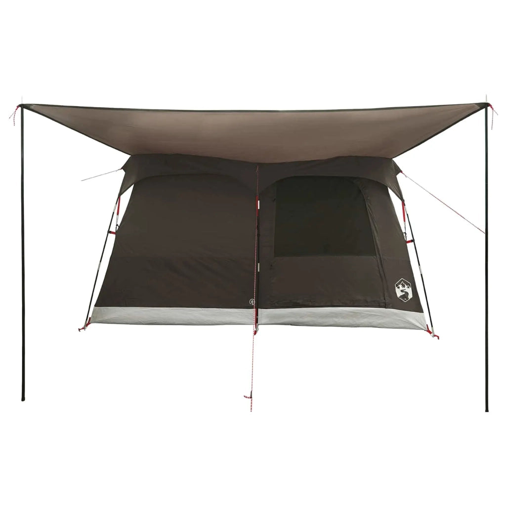 Tenda Familiare Marrone Grigio 380 x 260 x 190 cm Poliestere 42029001