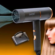 Trade Shop - Asciugacapelli Professionale 1800watt Con Maniglia Pieghevole 2 Velocità Gm-1788 -