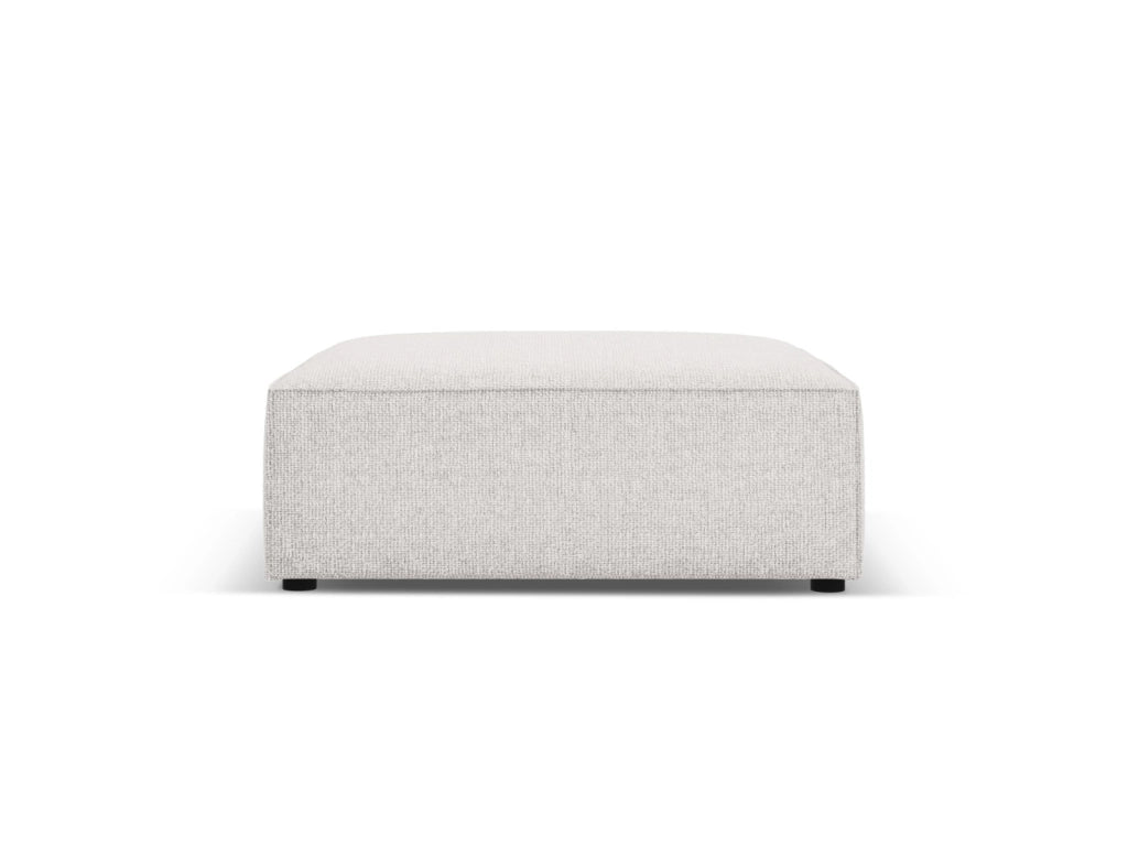 Cosmopolitan Design - Pouf "Arendal" in ciniglia grigio chiaro 