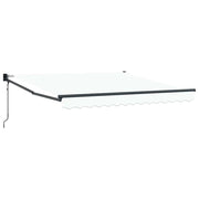 Tenda da Sole | Tenda Retrattile Bianco 350 x 250 cm Poliestere e Alluminio