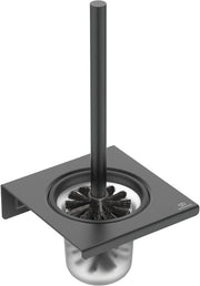 WC Borstel Garnituur in Alluminio + Nero Seta, BD593XG