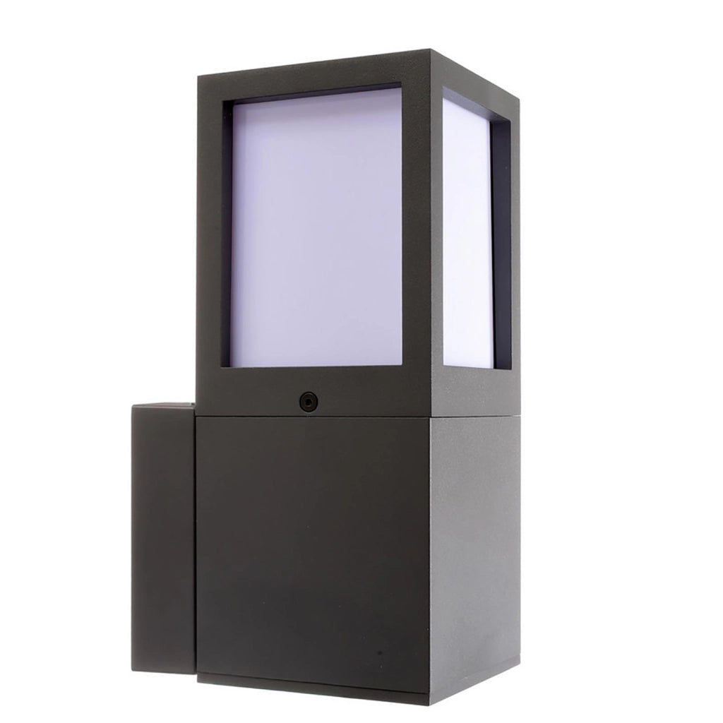 Applique da giardino LED E27 lampada moderna IP65 luce parete esterni ingresso balcone terrazzo FACADO II ANGULAR diffusore OPACO