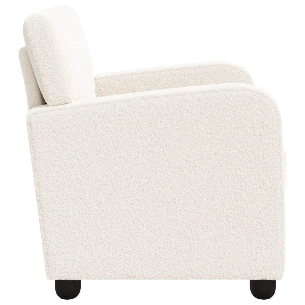Poltrona Crema Pelliccia sintetica di agnello 42043407
