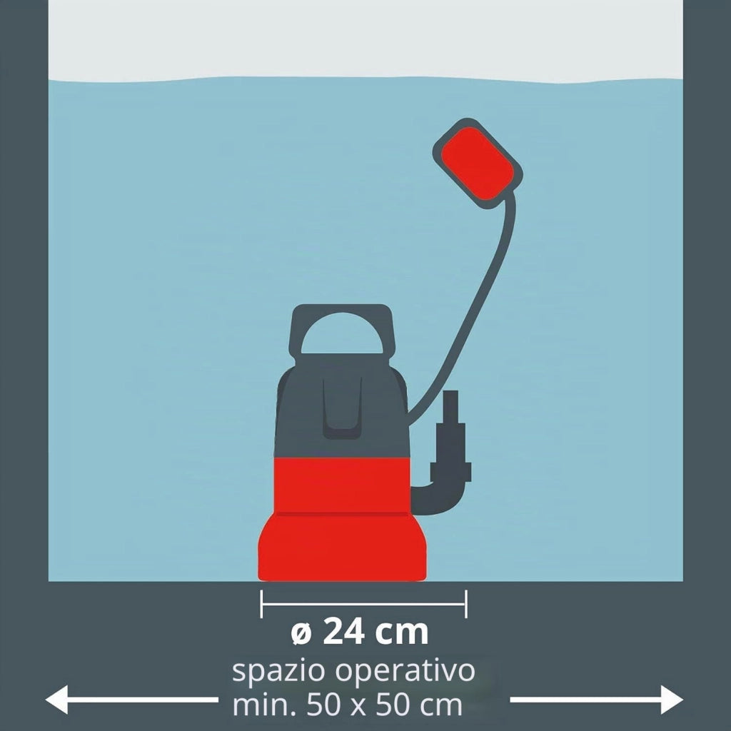 Elettropompa Acque Chiare Gesp 3580 Ll Einhell ABS Volt 230 Watt 350 HP