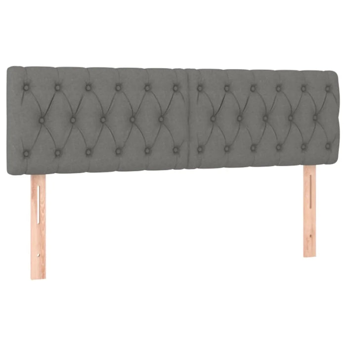 Giroletto a Molle con Materasso Grigio Scuro 140x200cm Tessuto cod mxl 54153