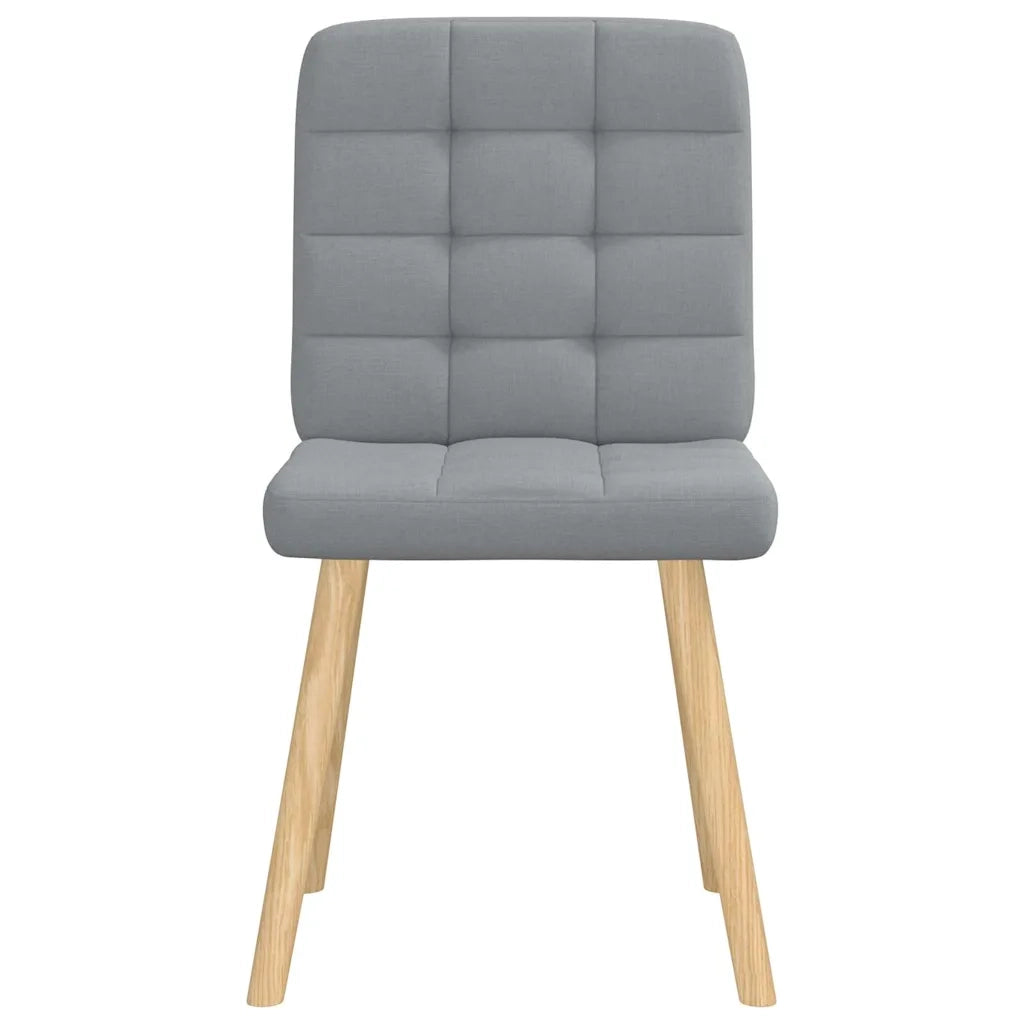 Sedie da Pranzo 6 pz Grigio Chiaro in Tessuto 3315461
