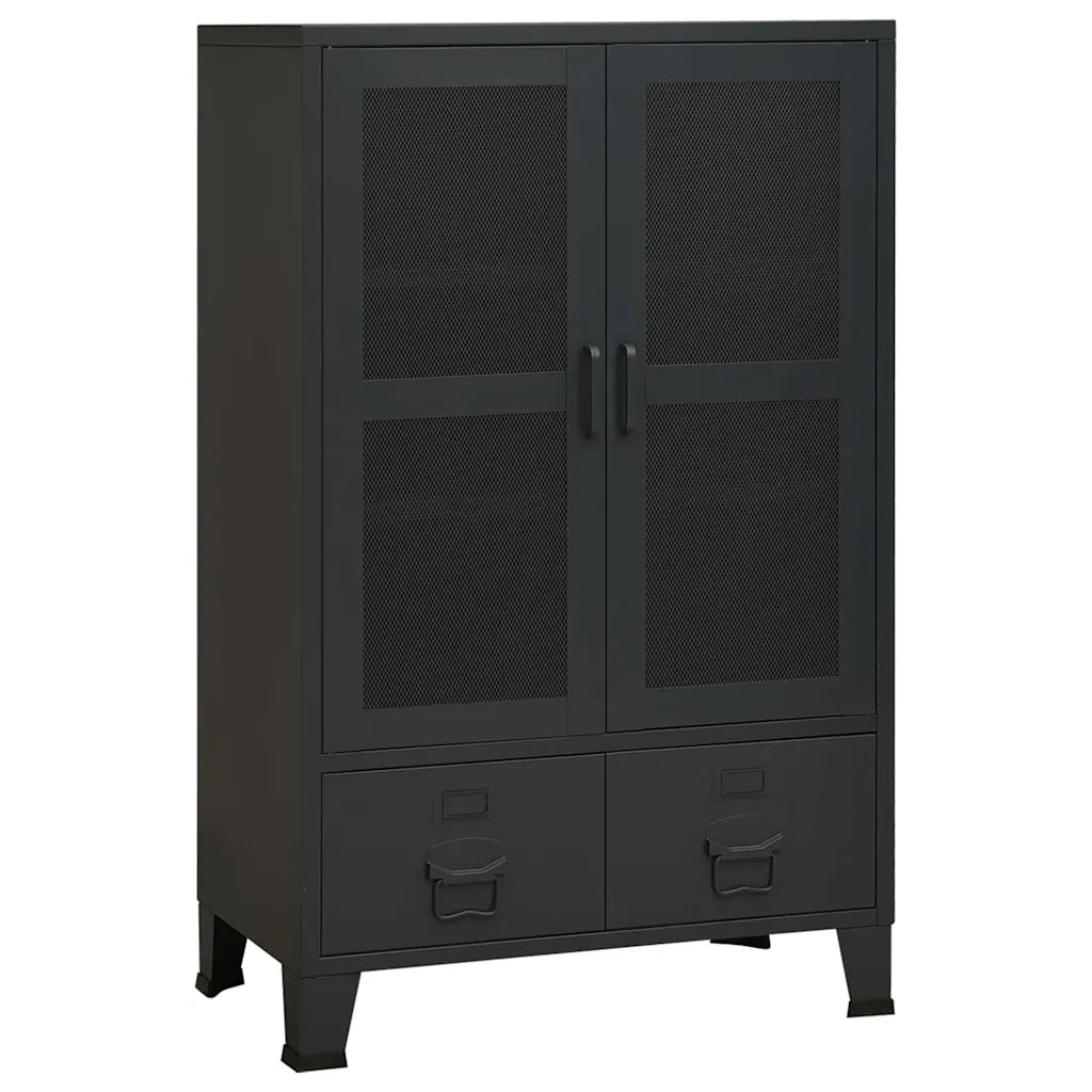Armadio Classificatore Industriale Nero 70x40x115 cm in Metallo CFW5147880